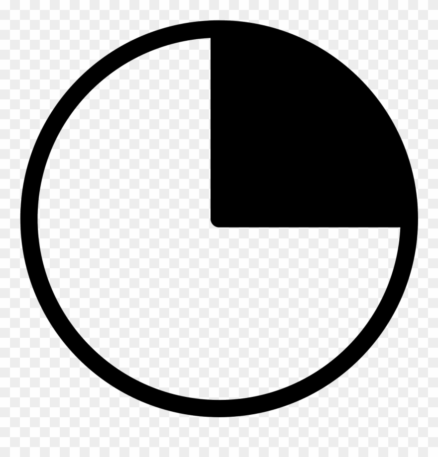 90 Degrees Filled Icon - Symbol Cloud Cover Clipart