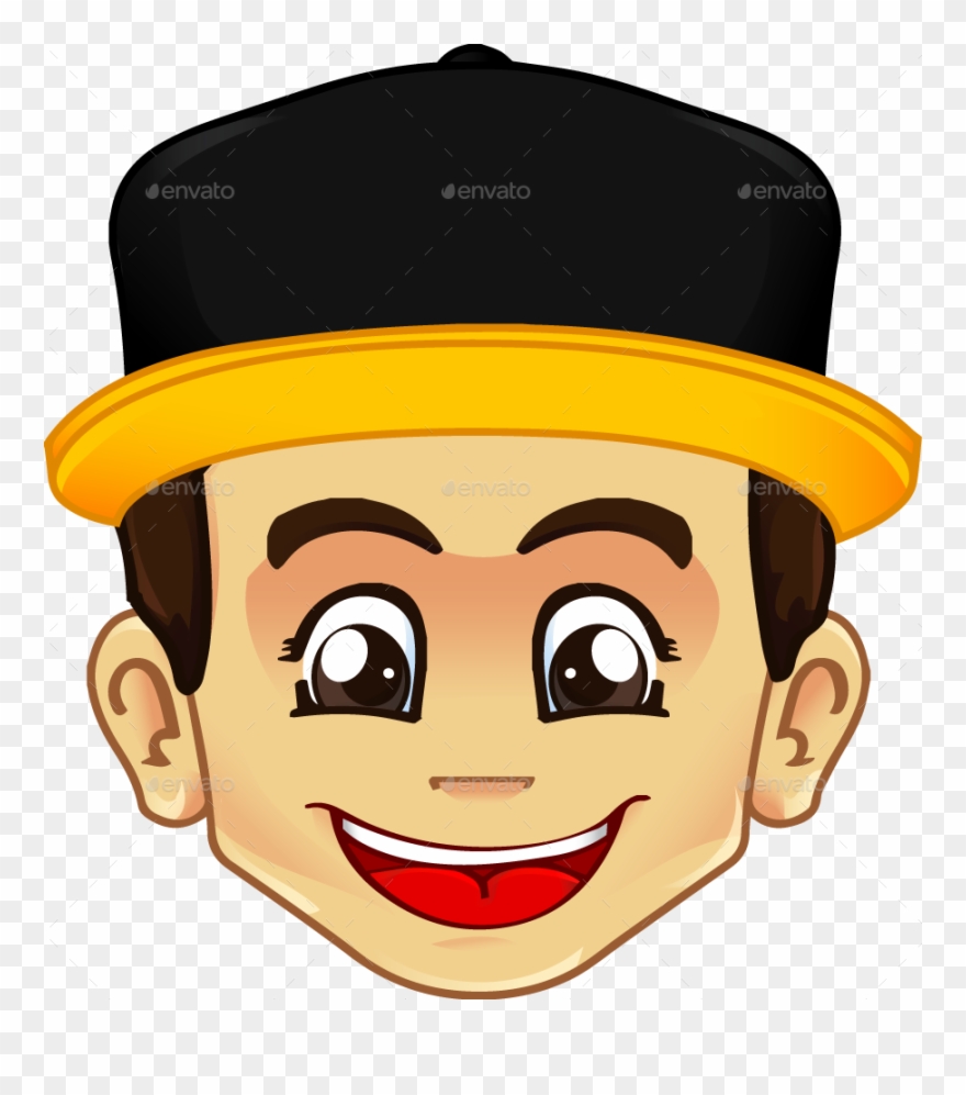 Acc/chef Hat Head Acc/cool Geeky Glasses Head Acc/geek - Boy With Cap Png Clipart