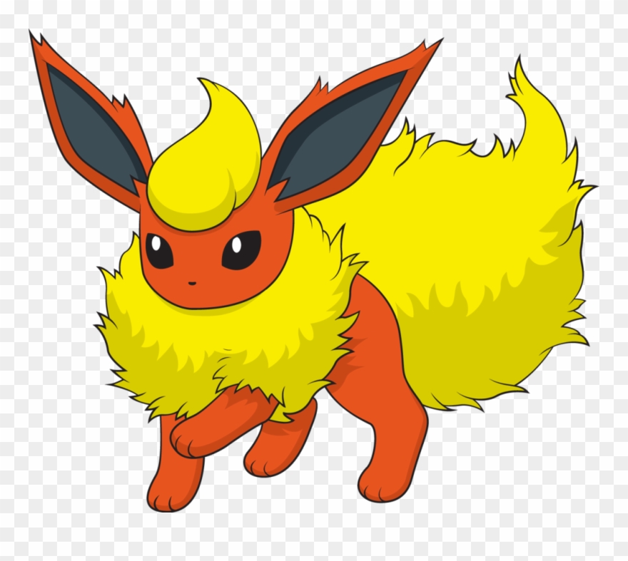 Pokemon Eevee Silhouette - Pokemon Eevee Evolutions Flareon Clipart