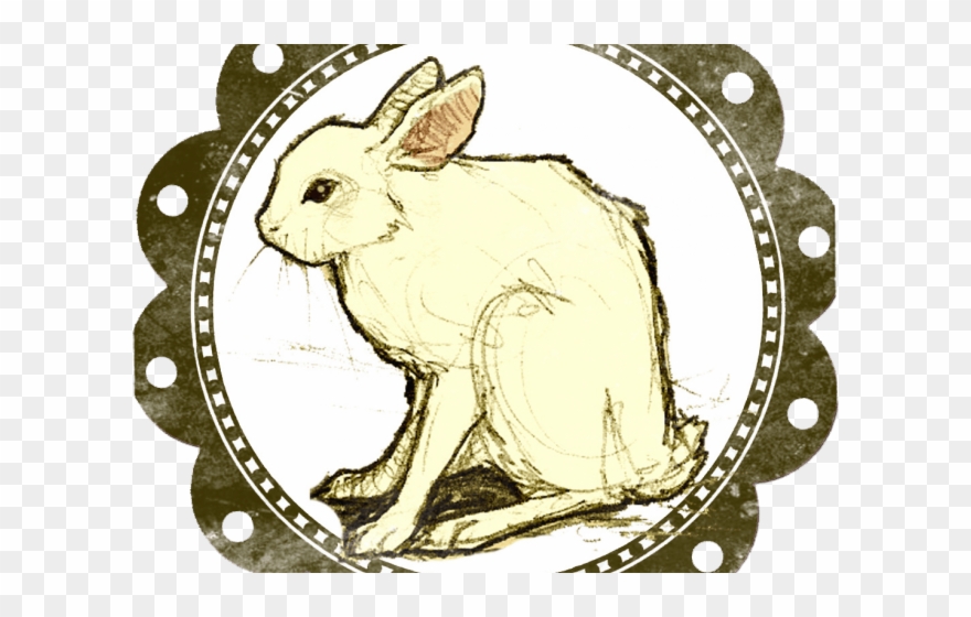 Rare Clipart Charm - Follow The White Rabbit - Png Download