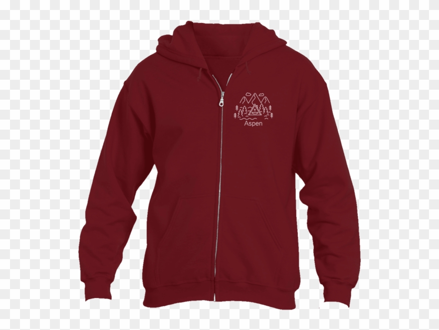 Drawn Zipper Design - Telluride, Colorado Tree Sunset Badge - Men's Full-zip Clipart