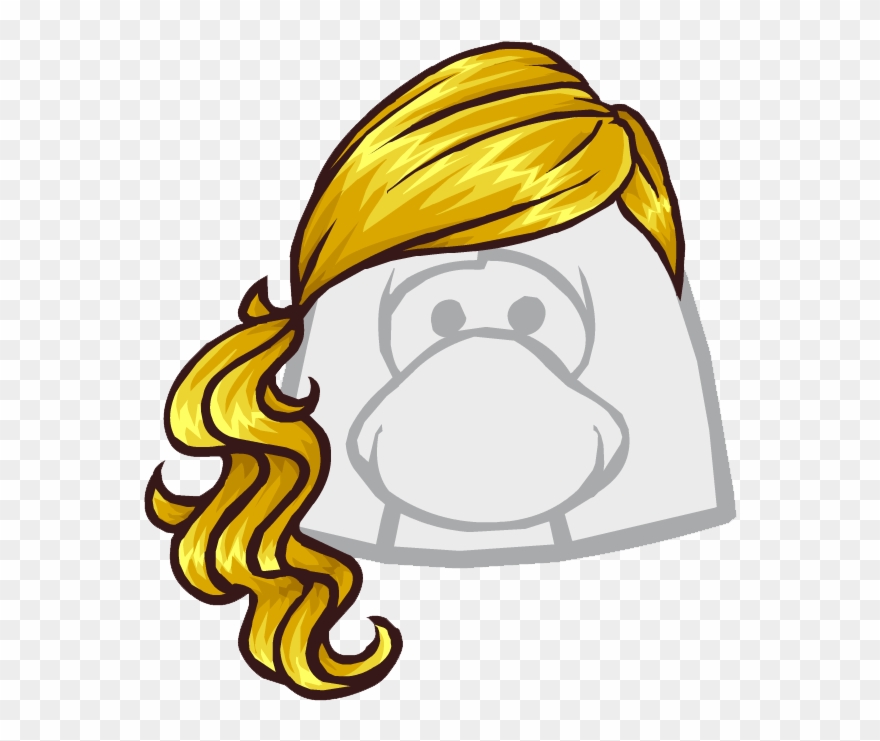 The Sidewinder - Club Penguin Brown Ponytail Clipart