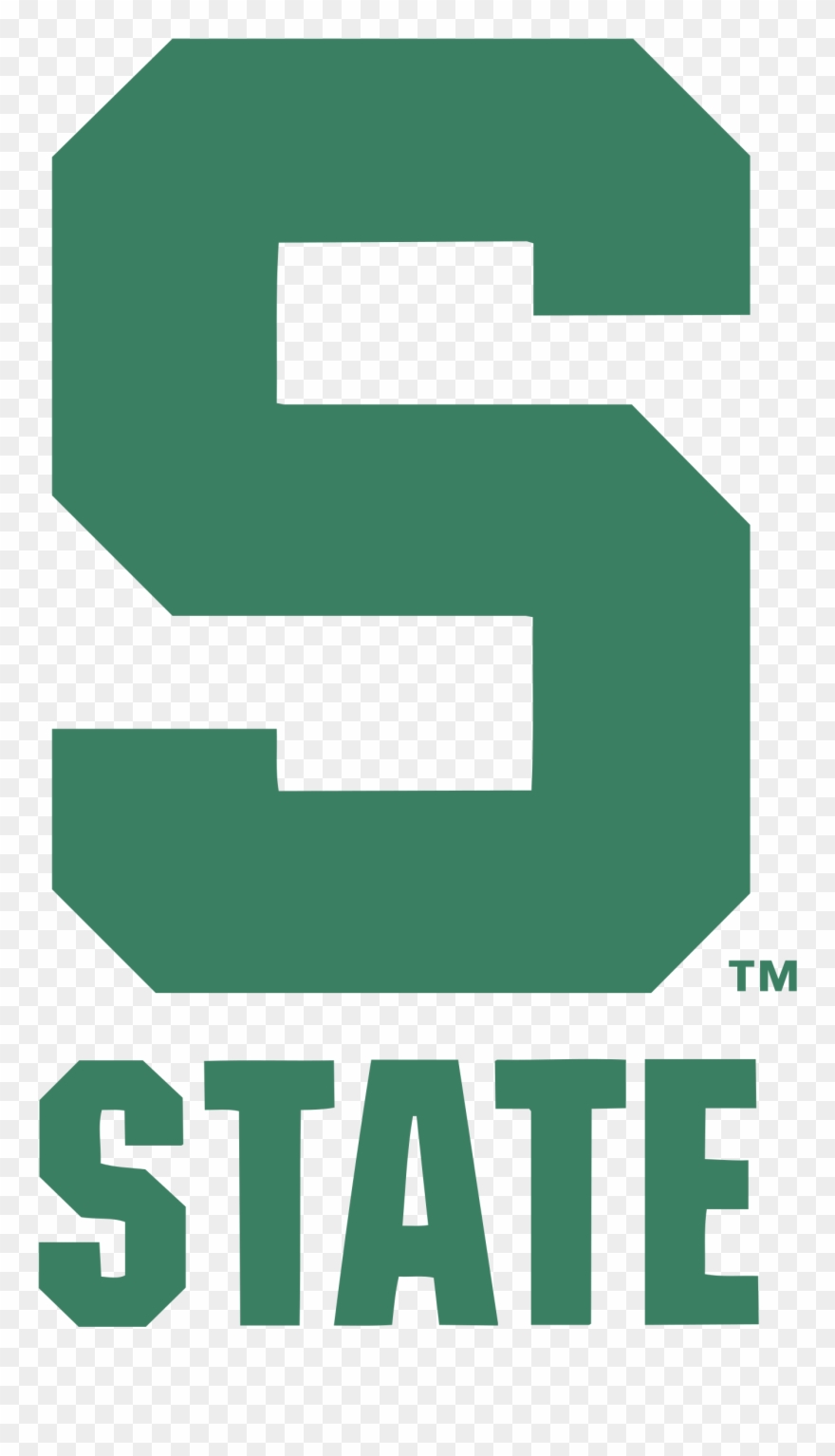 Michigan State Spartans Logo Png Transparent - Michigan State University S Logo Clipart