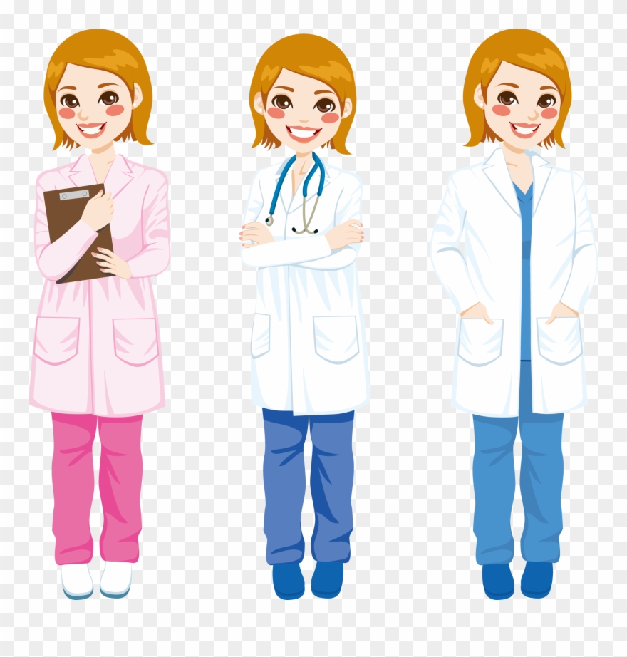 Doctors Clipart White Coat - Doctors Cartoon - Png Download