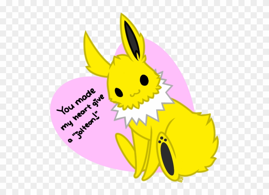 Valentines Day - Cute Pokemon Valentine Jolteon Clipart