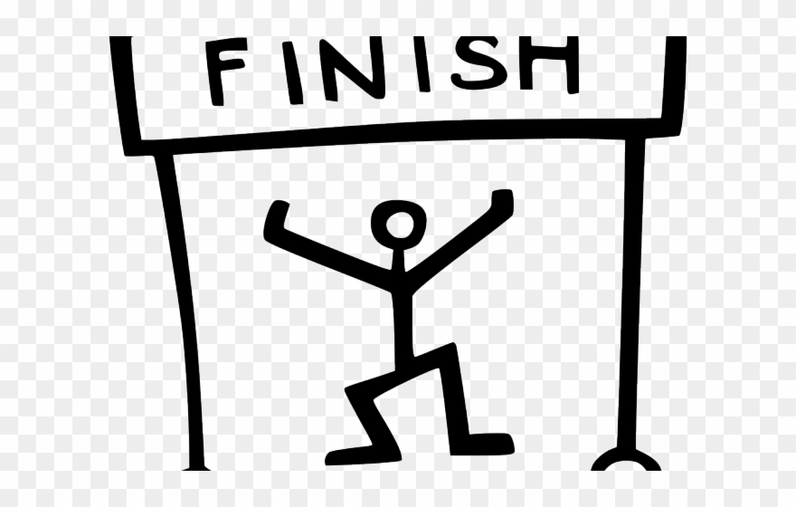 Finish Line Clipart Commence - Clip Art Finish Line - Png Download