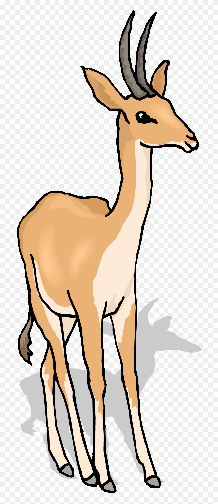 Free Gazelle Clipart - Gazal Clipart - Png Download