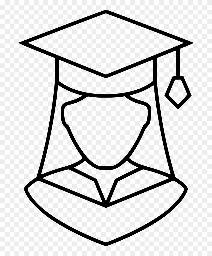 Graduation Girl Comments - Graduation Hat Icon Png Clipart