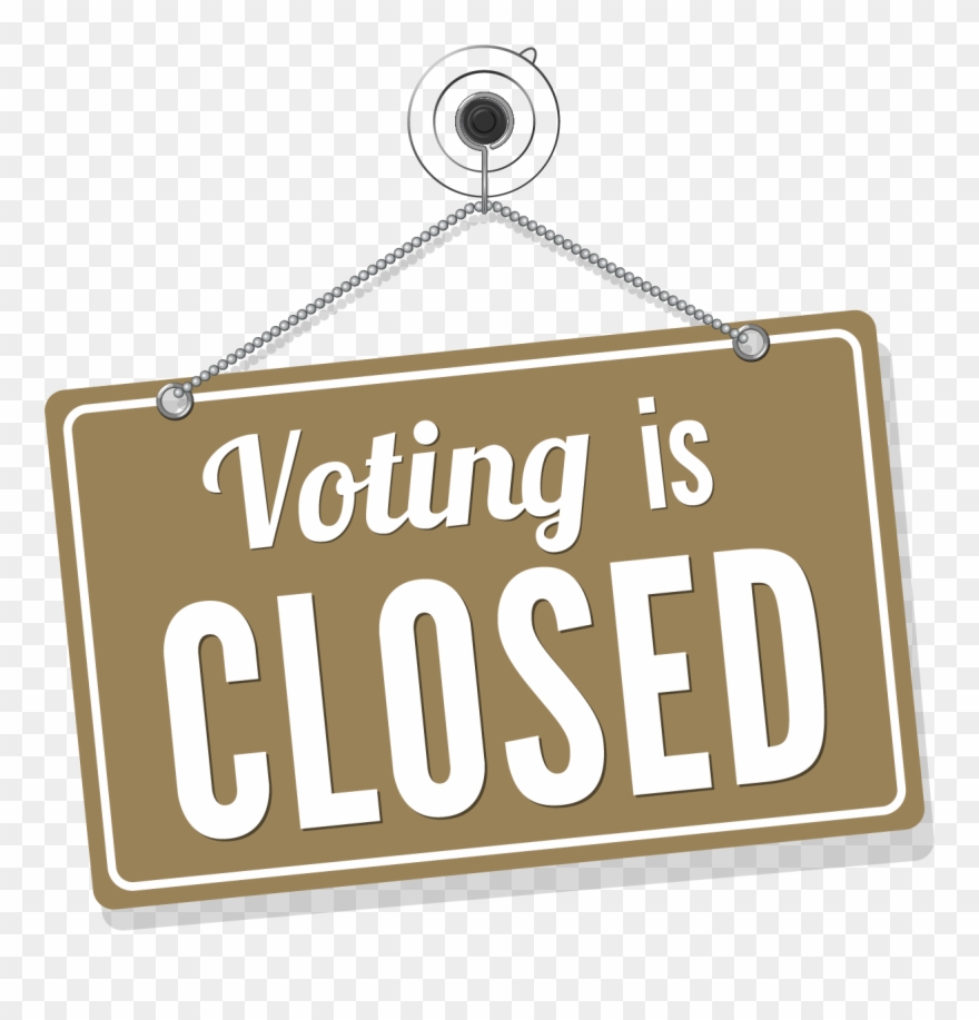 Voting Is Closed - Kitchen Closed Clipart