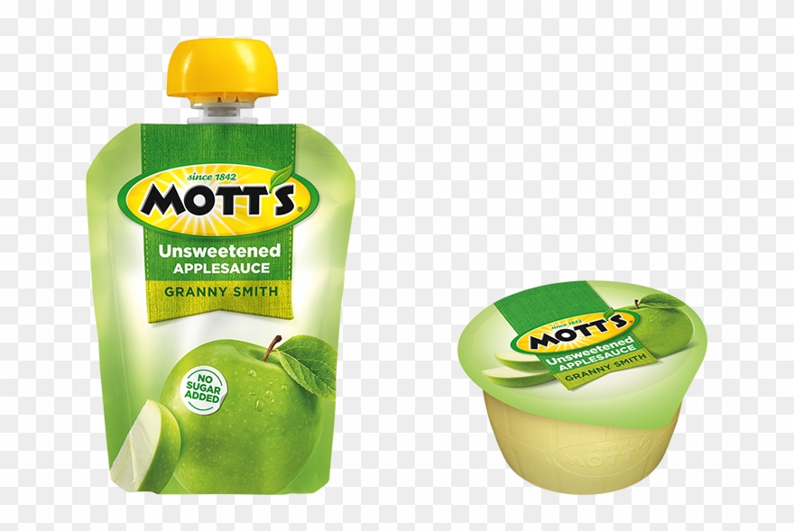 Mott's® Unsweetened Applesauce Granny Smith Mott's® - Motts Applesauce Pouch Clipart