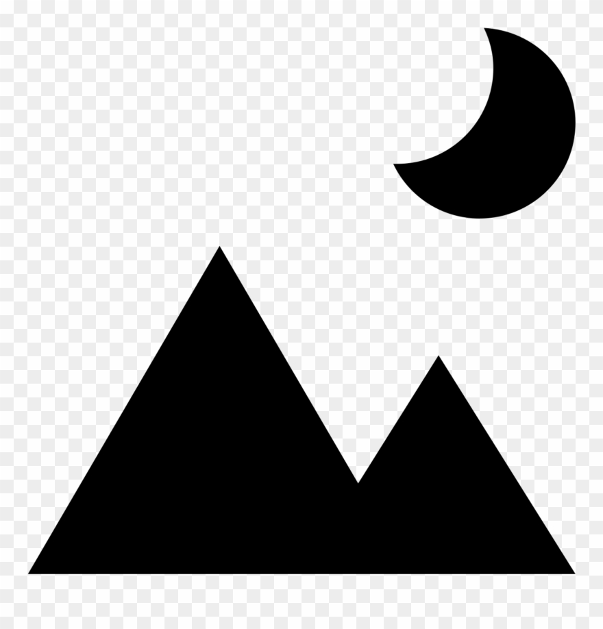 Night Landscape Icon - Landscape Mode On Camera Clipart