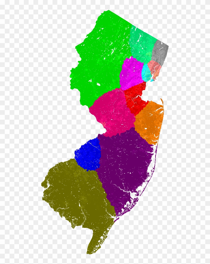 New Jersey Congress Congressional District Map, Current - New Jersey State Map Vector Clipart