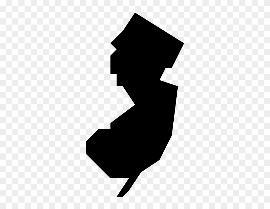 New Jersey State Silhouette Clipart