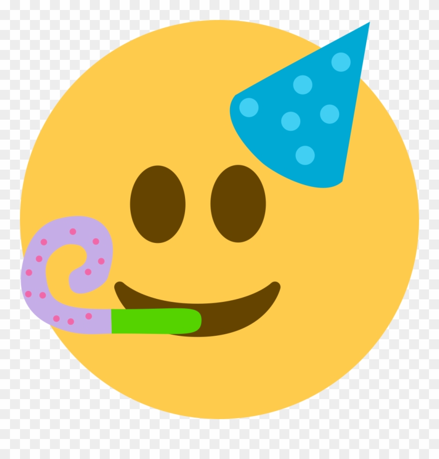 Party - Emoji Con Gorro De Fiesta Clipart