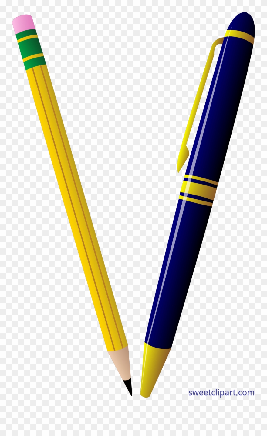 Pen Clipart Clip Art Marker Pencil Pen Clip Art Fountain - Pen And Pencil Clipart - Png Download