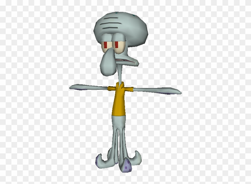 Squidward Png - Spongebob Battle For Bikini Bottom Characters Clipart