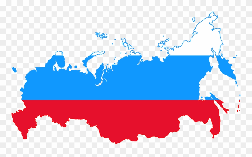 File Flag Map Of - Russian Flag Transparent Background Clipart
