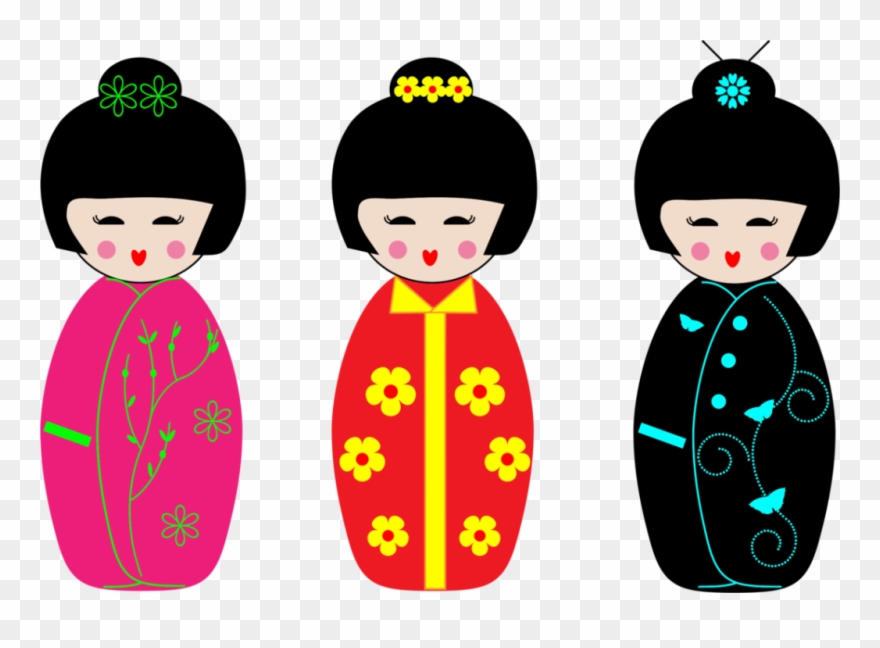 Kisscc0 Japanese Dolls Kokeshi China Doll 5b7367bbb3b3b0 - Japanese Dolls Clipart - Png Download