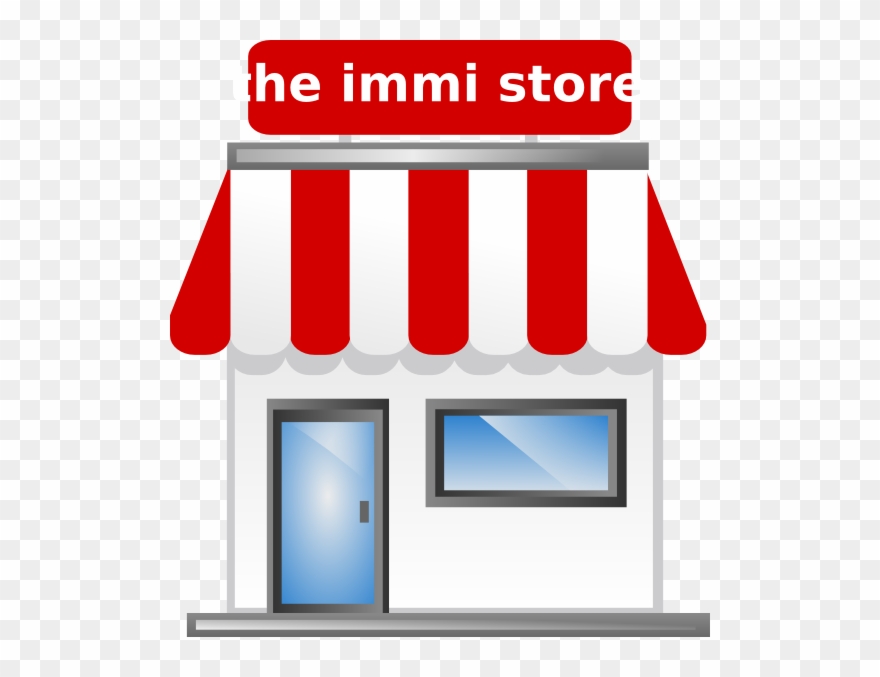 Graphic Library Stock Shop Front Clip Art At Clker - Brick And Mortar Icon - Png Download