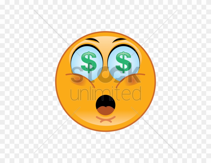 Face With Dollar Sign Eyes Clipart
