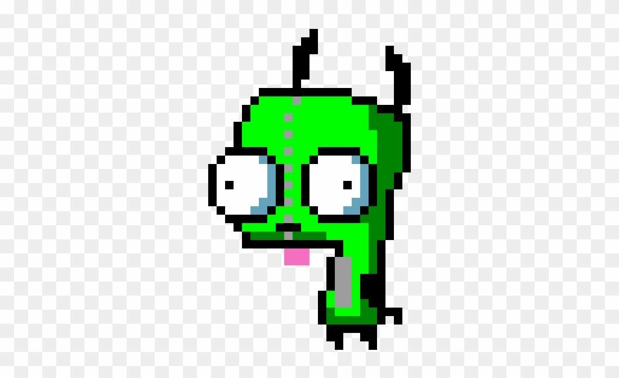 Gir From Invader Zim - 8 Bit Gir Clipart