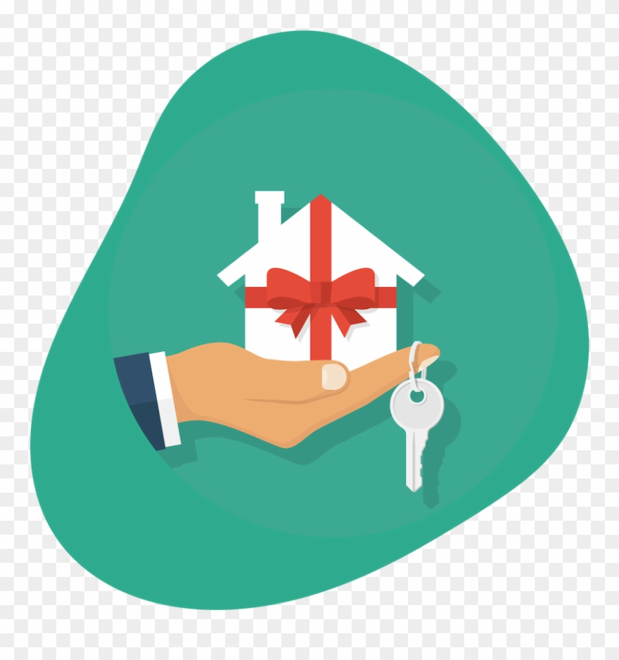 Give Your Clients A Free Gift Of Peace Of Mind & Protection - Подарок Дом Вектор Clipart