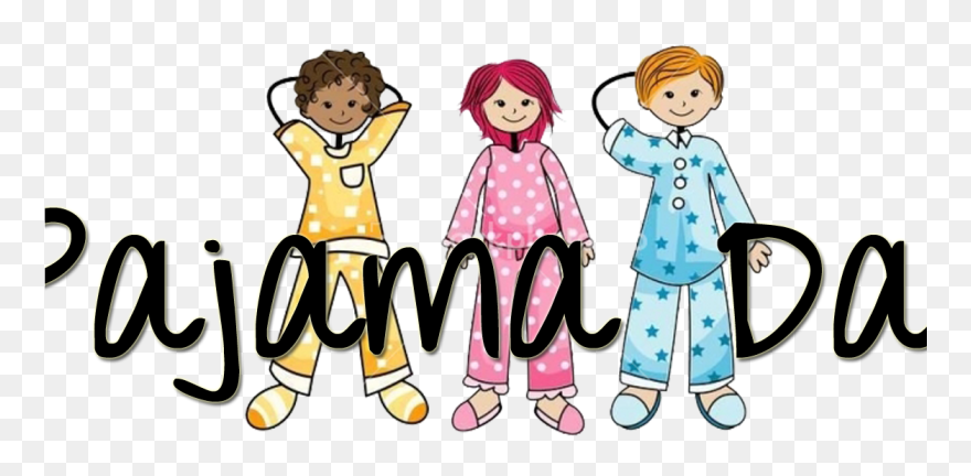 School Clip Art Pyjama Day - Png Download