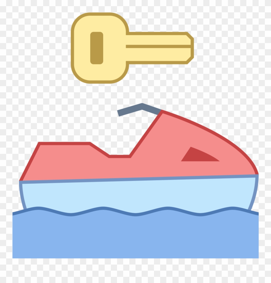 Its A Logo Of A Jetski Riding In Water - Water Clipart