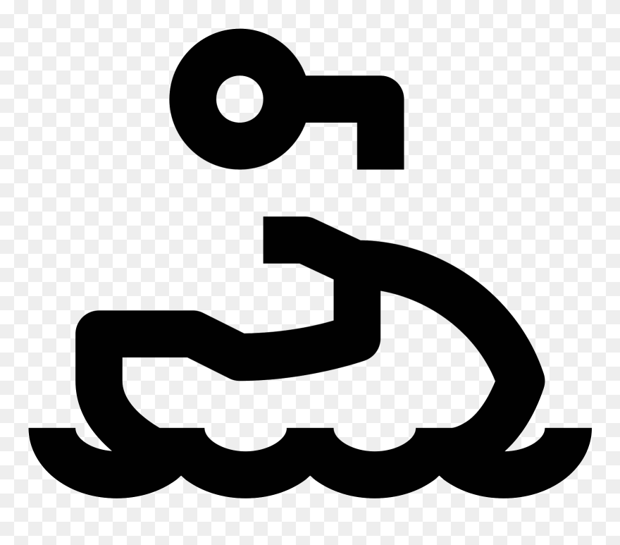 Its A Logo Of A Jetski Riding In Water - Icon Clipart