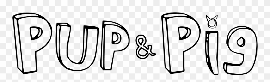 Pup And Pig Clipart