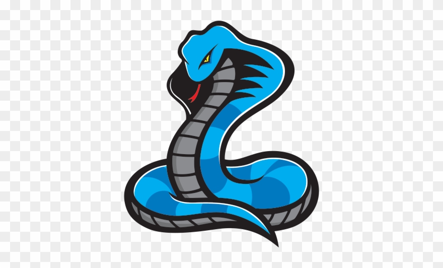 Mascot Junction Clip Art Transparent Download - Blue Cobra Cartoon - Png Download