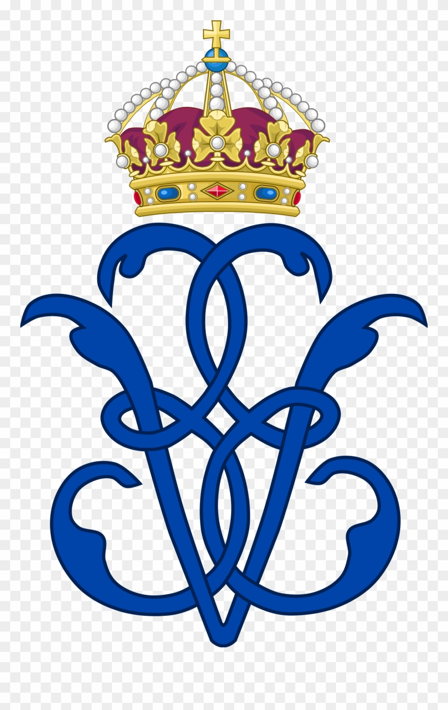 Queen Ulrika Eleonora Of Sweden - Swedish Royal Monogram Clipart