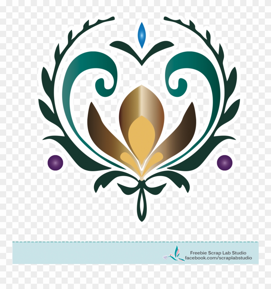 Traditional Flower Embellishment Of The Royal Family - Frozen Crocus Clipart