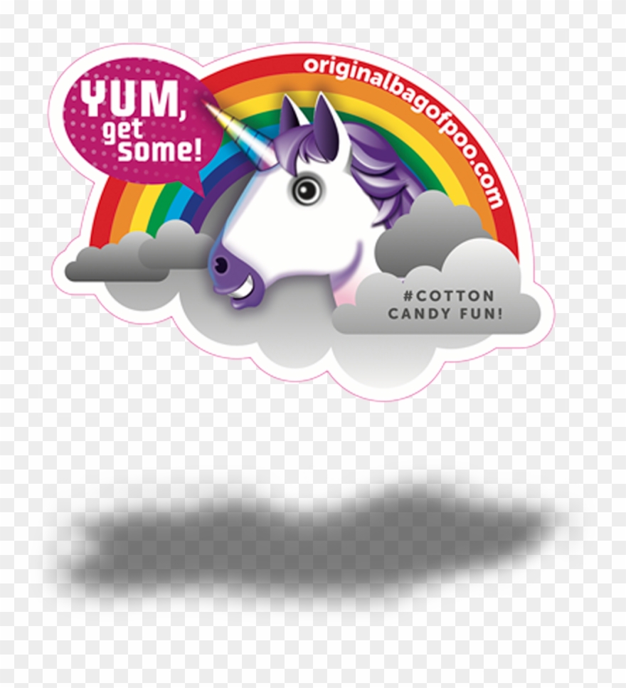 Unicorn Poo 1 Pack - Original Bag Of Poo (brown Cotton Candy) Clipart