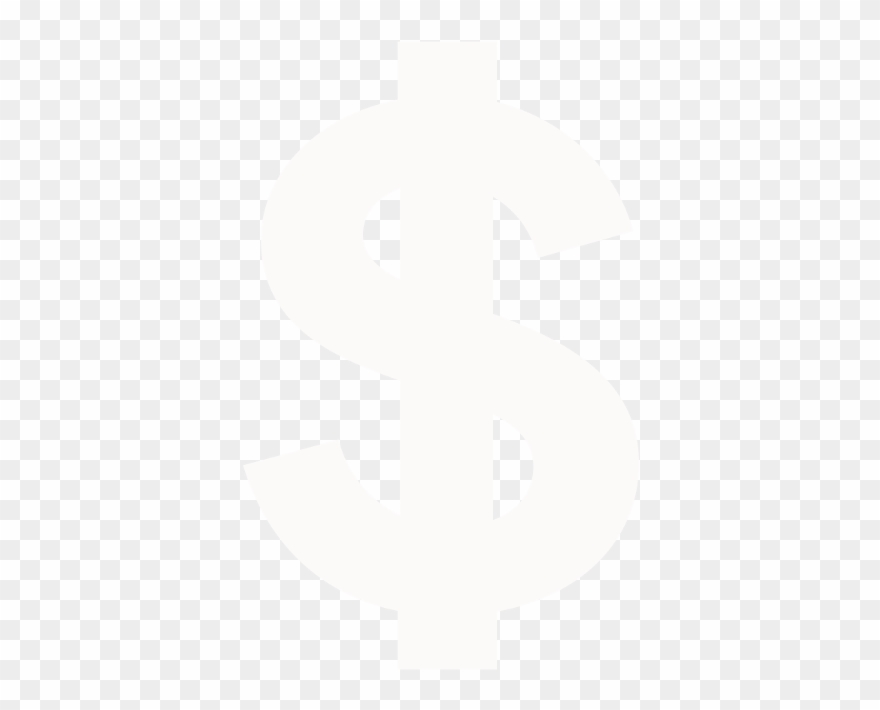 Colonial Woods Missionary Church - Dollar Sign Icon White Png Clipart