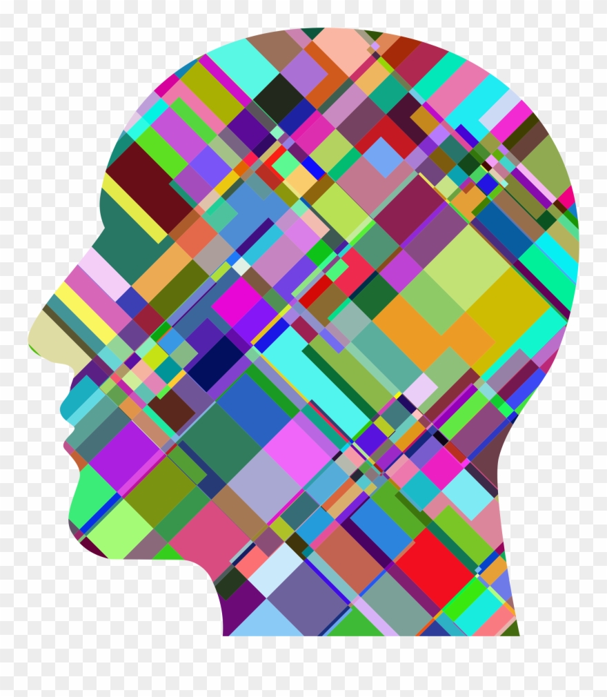Patchwork Man Head Clipart