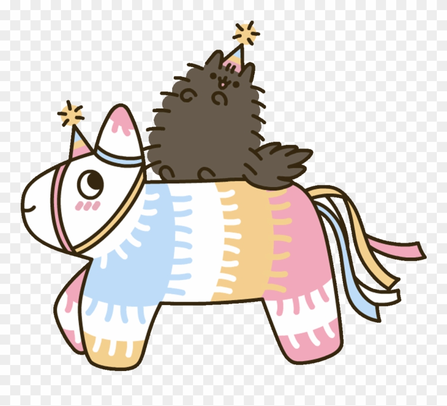 Party Sticker By For Ios Android Giphy - Pusheen Birthday Gif Clipart