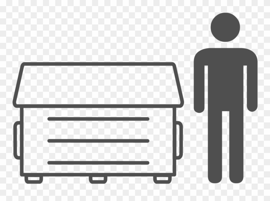 4 Yard Front End Container - Ppc Event Services, Inc. Clipart