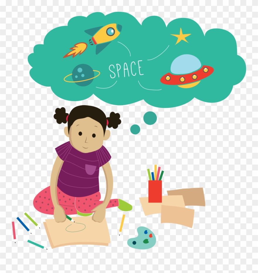 Girl Reading Clipart