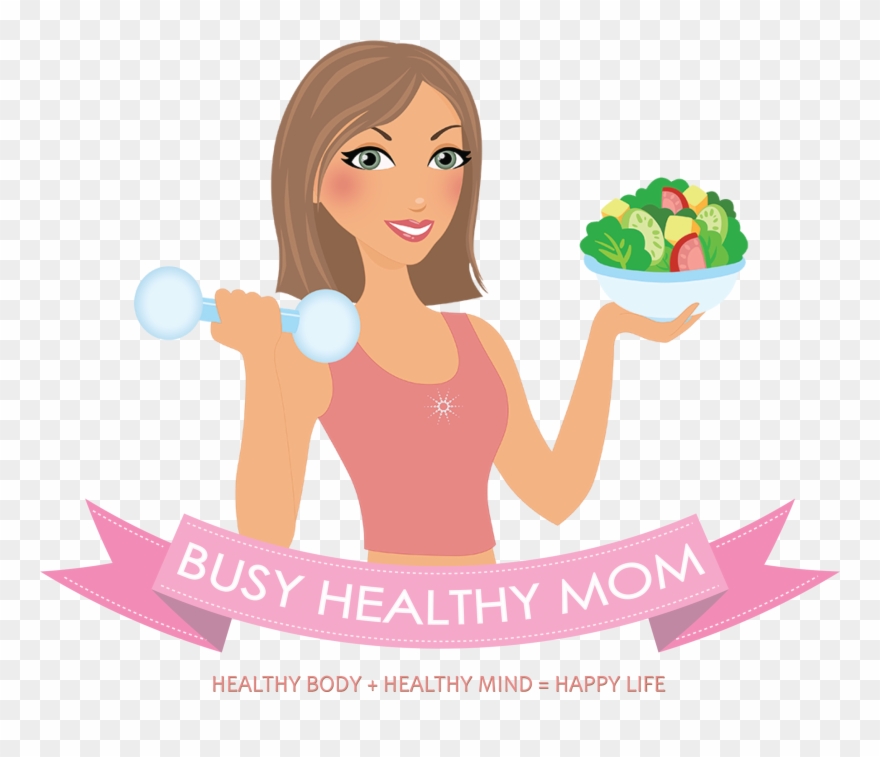 Banner Logo2 Busy Mom - Healthy Female Cartoon Png Clipart