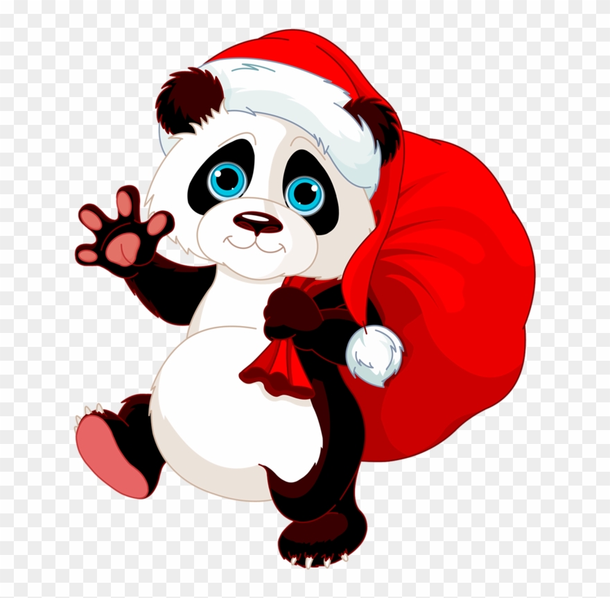 Christine Staniforth ♛༻ Gift Vector, Christmas Panda, Clipart