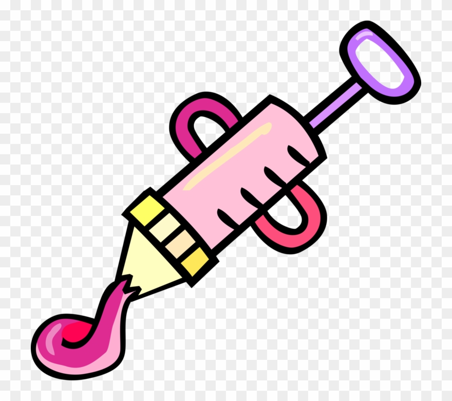 Vector Illustration Of Cake Frosting And Decorating - Icing Clipart