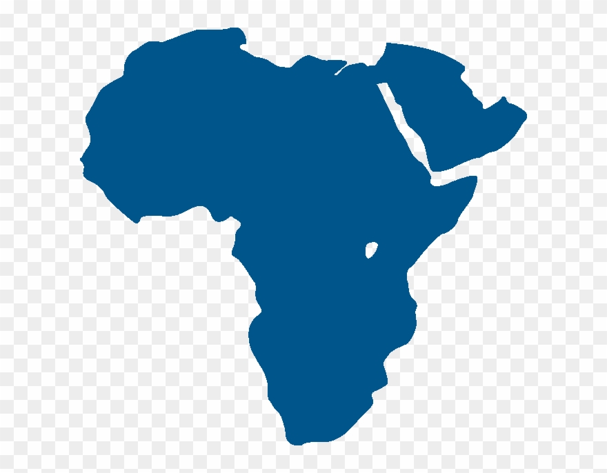 Outline Of Africa Map Clipart - Png Download