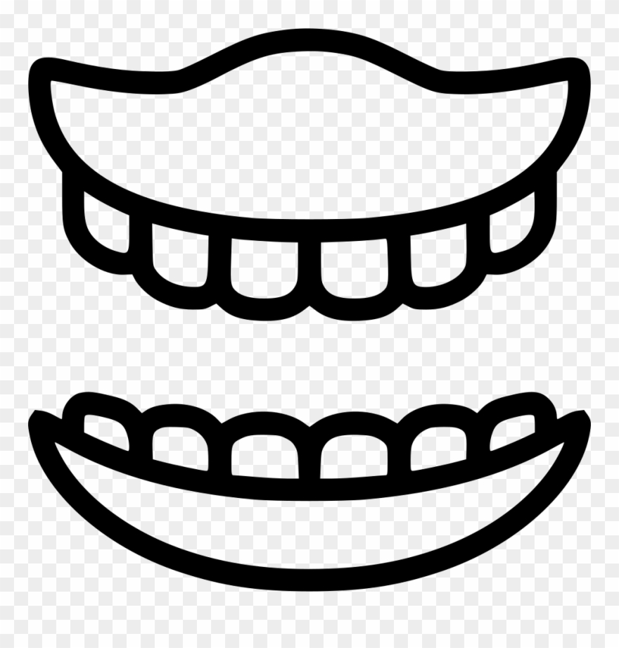 False Teeth Comments - Protesis Faciales Png Negro Clipart