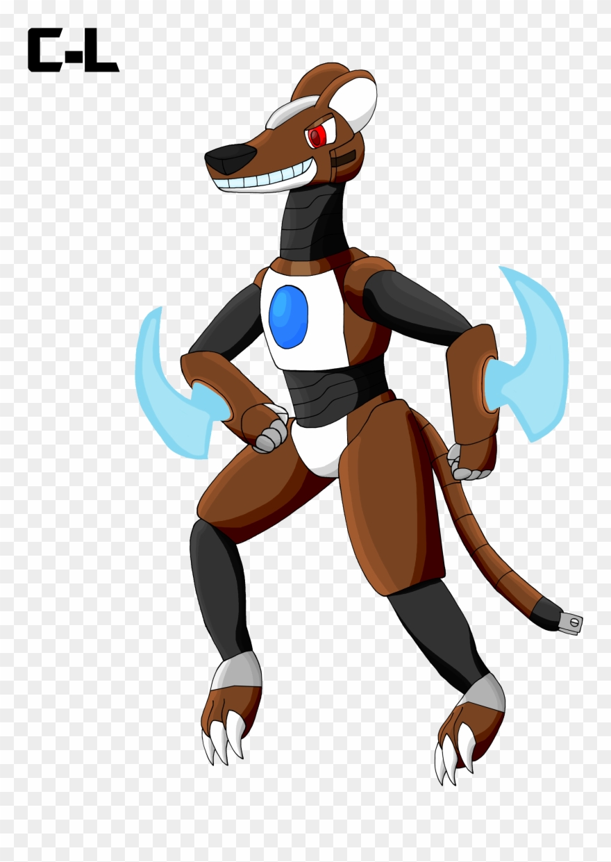 [com] Alex The Robot Weasel - Weasels Clipart