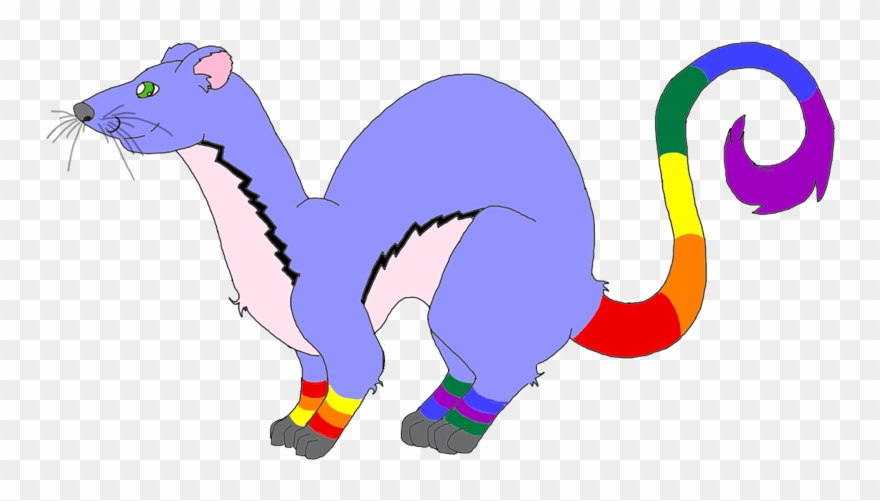Skipper The Gay Weasel - Cartoon Clipart