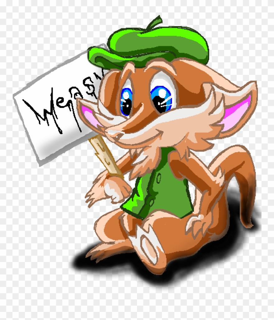 Wesley The Weasel - Cartoon Clipart