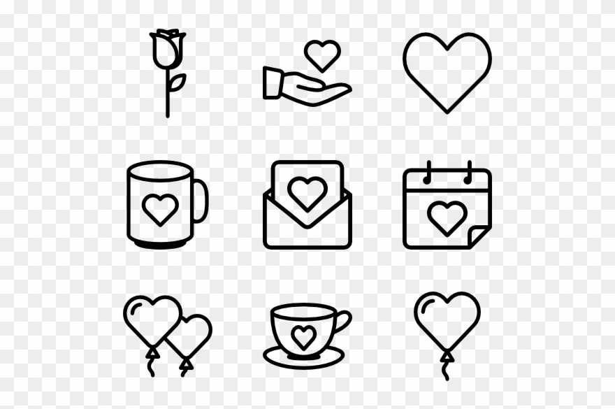 Love - Christmas Icons Vector Clipart