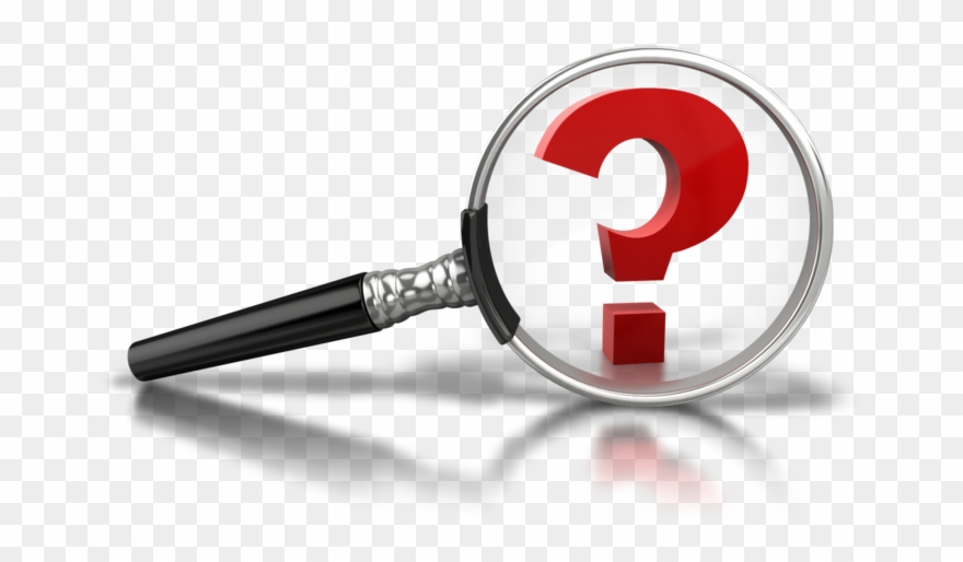 Ask - Magnifying Glass Question Mark Clipart
