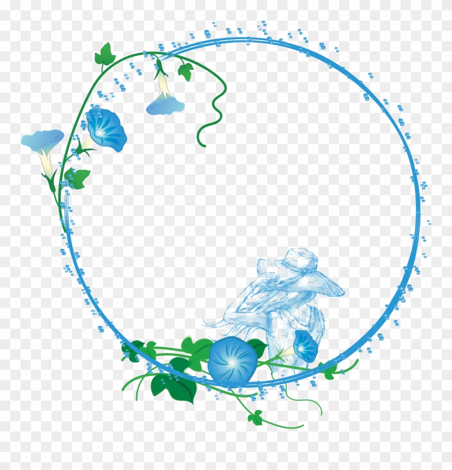 手绘夏天清凉边框设计 Clipart